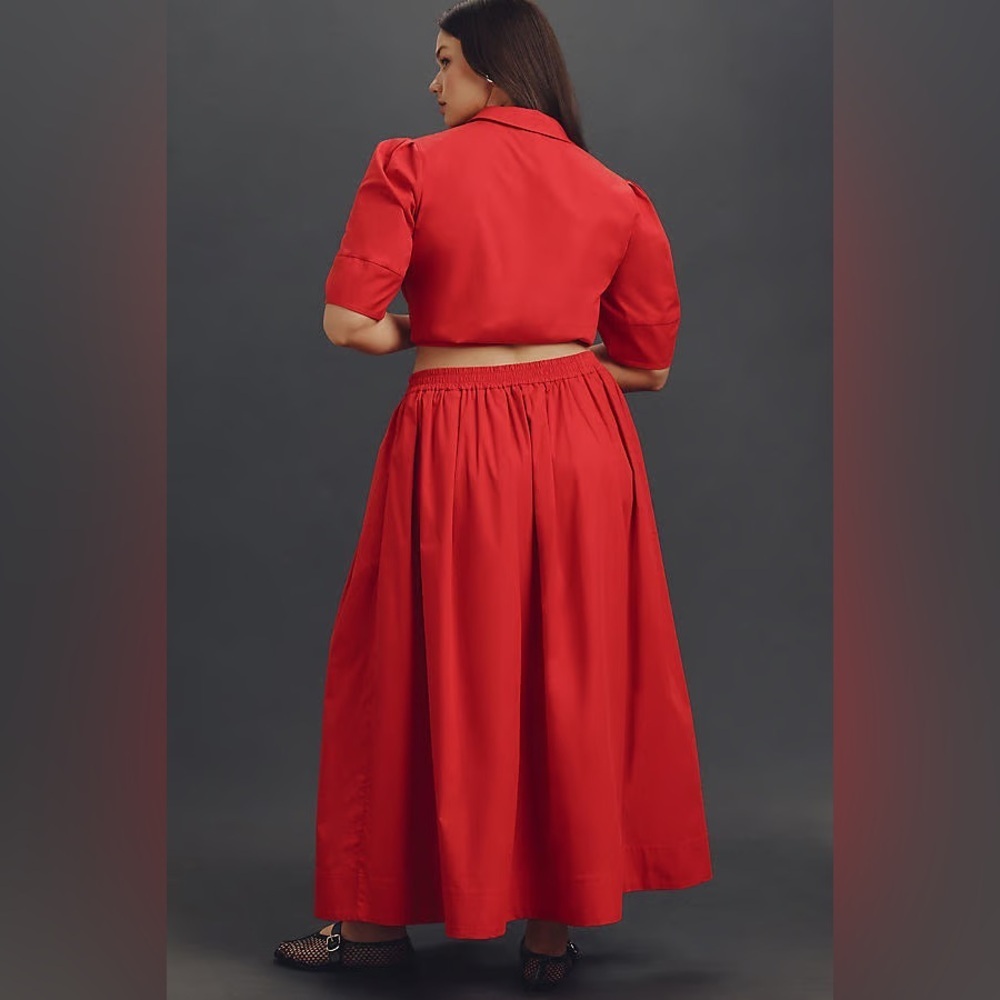 NWT! Anthropologie Maeve Pull-On Circle Skirt - Multiple Sizes 🍊 - Picture 3 of 8
